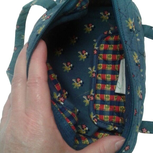 Vera Bradley Satchel Handbag Emily Quilted Floral Dual Handles Zip Closure 2004 - Picture 4 of 7